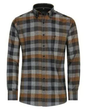 CASA MODA Casual Langarmhemd - Grün