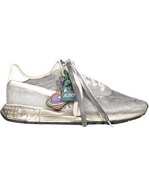 Autry Schoenen ,Grijs ,Katoen Medalist Lage Sneakers