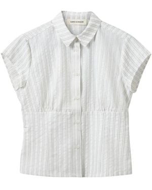 Sofie Schnoor Gestreiftes Slim Fit Hemd - Weiß