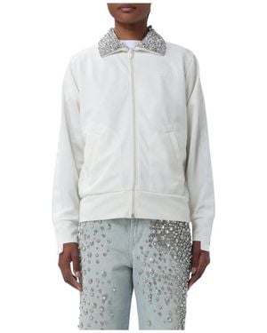 Golden Goose Crystal Collar Zipup Jacket - Grau