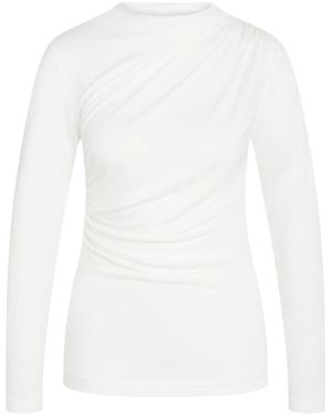 Bruuns Bazaar Long Sleeve T-Shirts - White