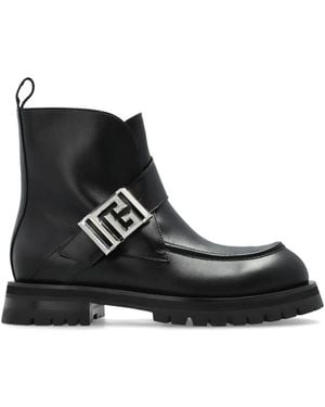 Balmain Lederschuhe - Schwarz