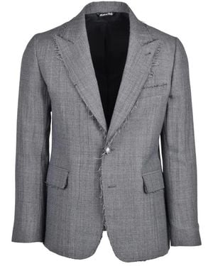 Reveres 1949 Rauh Geschnittene Jacke - Grau