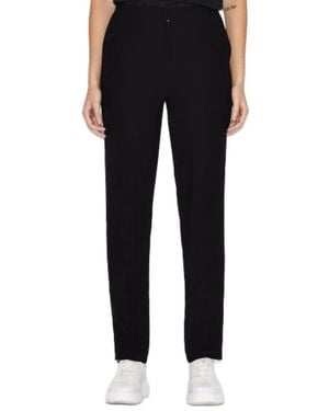 ARMANI EXCHANGE Straight Trousers - Black