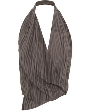 Cortana Sleeveless Tops - Brown