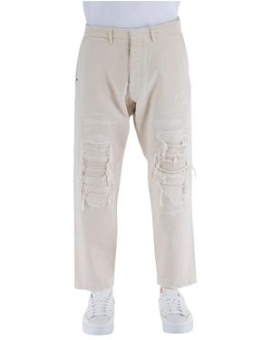 Desmo Zerstörte Chino Hose - Grau