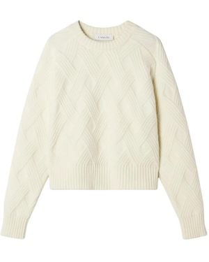 Lanvin Round-Neck Knitwear - Blanc