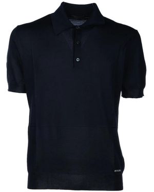 Prada Tops ,Blauw ,Silk Polo