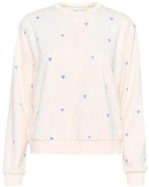 Saint Tropez Ice Provence Heart Sweatshirt - Wit