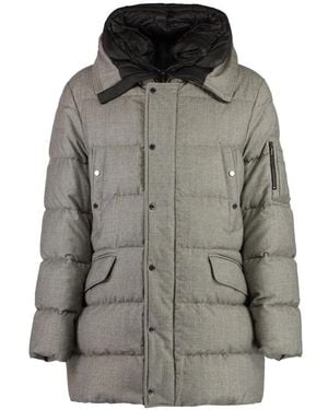 Moorer Kapuzenparka Mit Abnehmbarem Futter - Grau