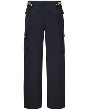 Burberry Wide Trousers - Blue