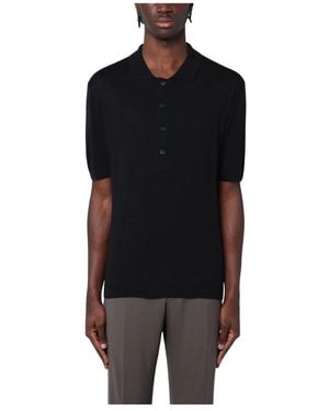 Tagliatore Polo Shirts - Black