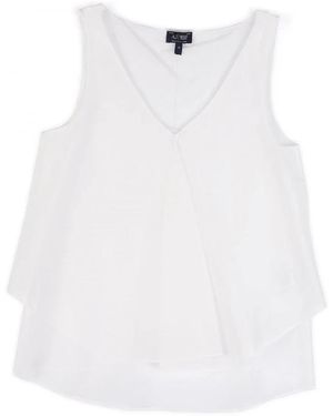 Armani Sleeveless Tops - White