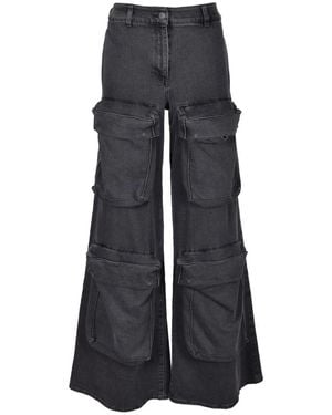 GIUSEPPE DI MORABITO Wide Jeans - Blue