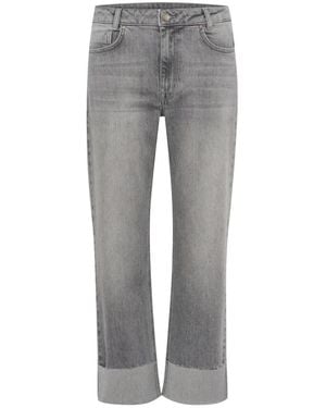 My Essential Wardrobe Straight Jeans - Gris