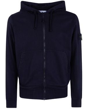 Stone Island Zip-Throughs - Bleu