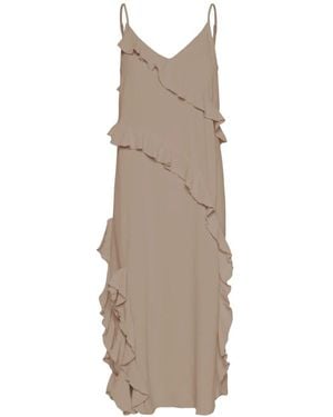 Saint Tropez Midi Dresses - Marrón