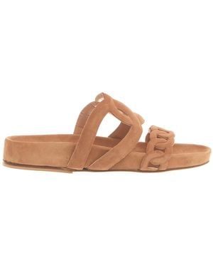 Paola Fiorenza Sliders - Brown