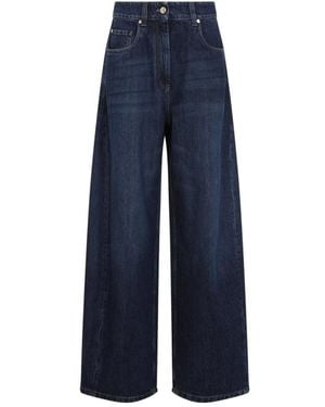 Brunello Cucinelli Barrel Denim Jeans - Blau