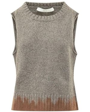 Tela Round-Neck Knitwear - Gris