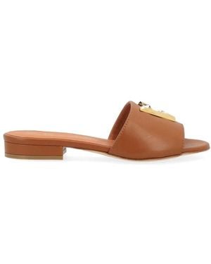 Via Roma 15 Sliders - Brown