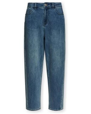Elena Miro Cropped Jeans - Azul