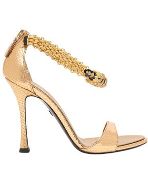 Roberto Cavalli High Heel Sandals - Metallic