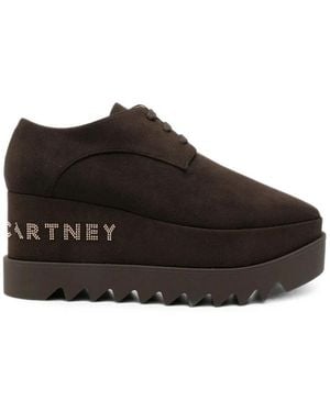 Stella McCartney Logo Elyse Platforms - Braun
