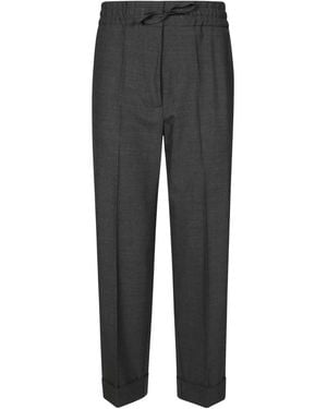 P.A.R.O.S.H. Straight Trousers - Grey