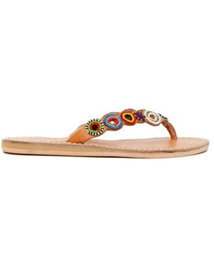 Laidbacklondon Flip Flops - Braun