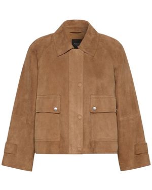 Weekend by Maxmara Soft Suede Jacket - Bruin