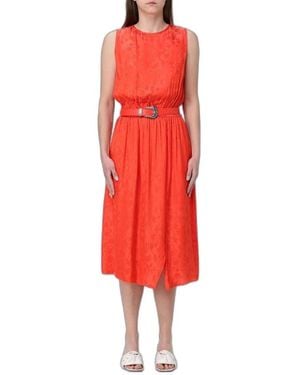 Pinko Kleedjes ,Oranje ,Polyester Caserta Jurk - Rood