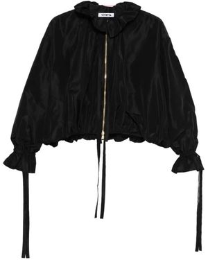 Vivetta Jassen ,Zwart ,Polyester Balloon Bomber Jacket