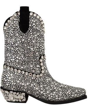 Dolce & Gabbana Cowboy & Biker Boots - Grey