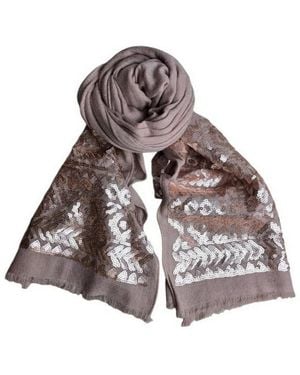 Altea Sequined Scarf - Bruin