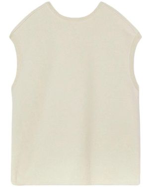 American Vintage Mzut03Ce22 Top - Naturel