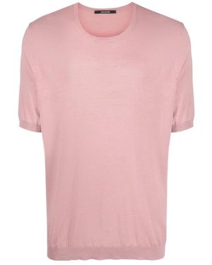 Tagliatore Josh Rundhals-Strickpullover - Pink
