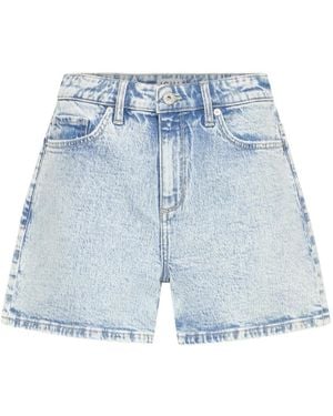 Ichi Korte Broeken ,Blauw ,Denim Denim Shorts