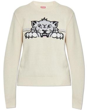 KENZO Round-Neck Knitwear - Wit