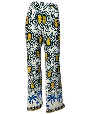 Ana Alcazar Wide Pants - Blue