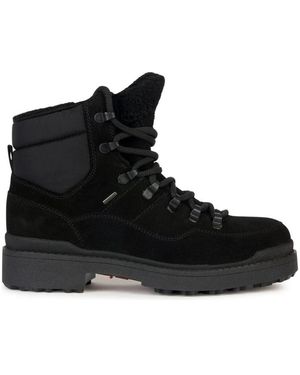 Geox Lace-Up Boots - Black