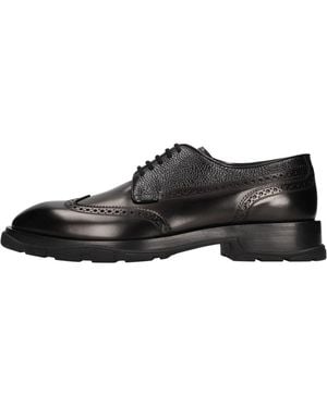McQueen Flache Schuhe Schwarz