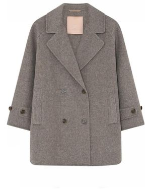 GUSTAV Double-Breasted Coats - Grigio