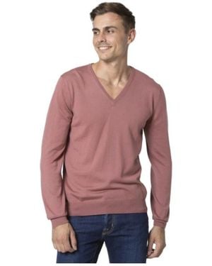 Gran Sasso V-Neck Knitwear - Rouge
