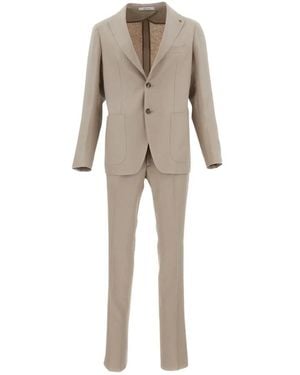 Tagliatore Kostuums ,Grijs ,Single Breasted Suits - Naturel