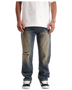 BLACK BANANAS Jeans ,Blauw ,Denim Ash Fade Denim - Grijs