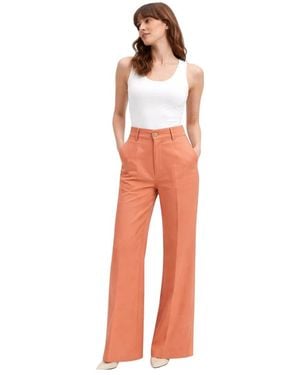 Erika Cavallini Semi Couture Wide Trousers - Orange