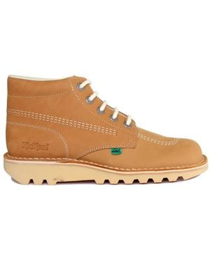 Kickers Lace-Up Boots - Brown