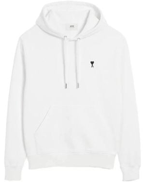 Ami Paris Hoodies - White