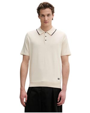 Paul Smith Tops ,Katoen Polo Shirt Met Bies - Wit